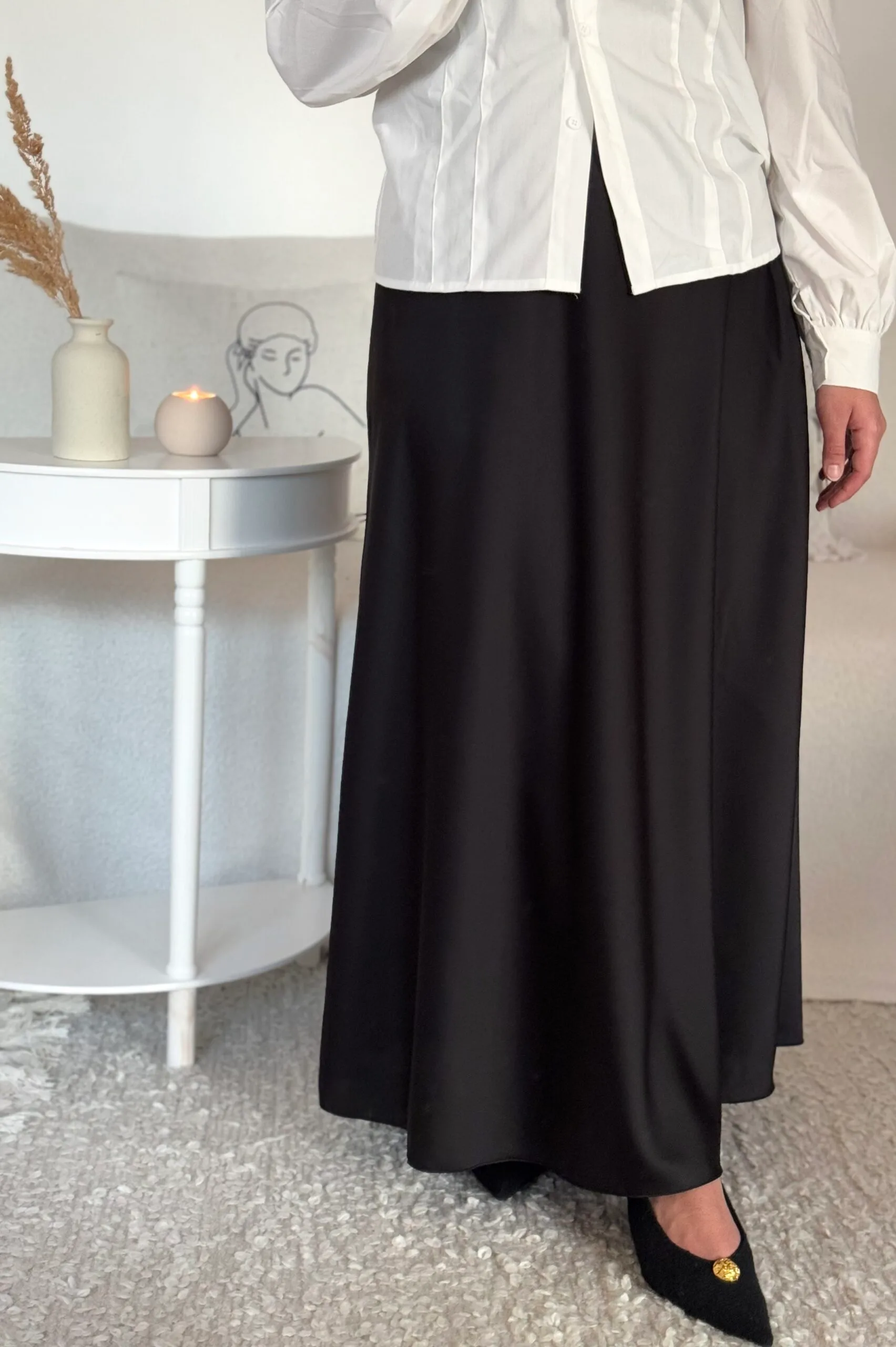 Jupe longue satinée – Image 6
