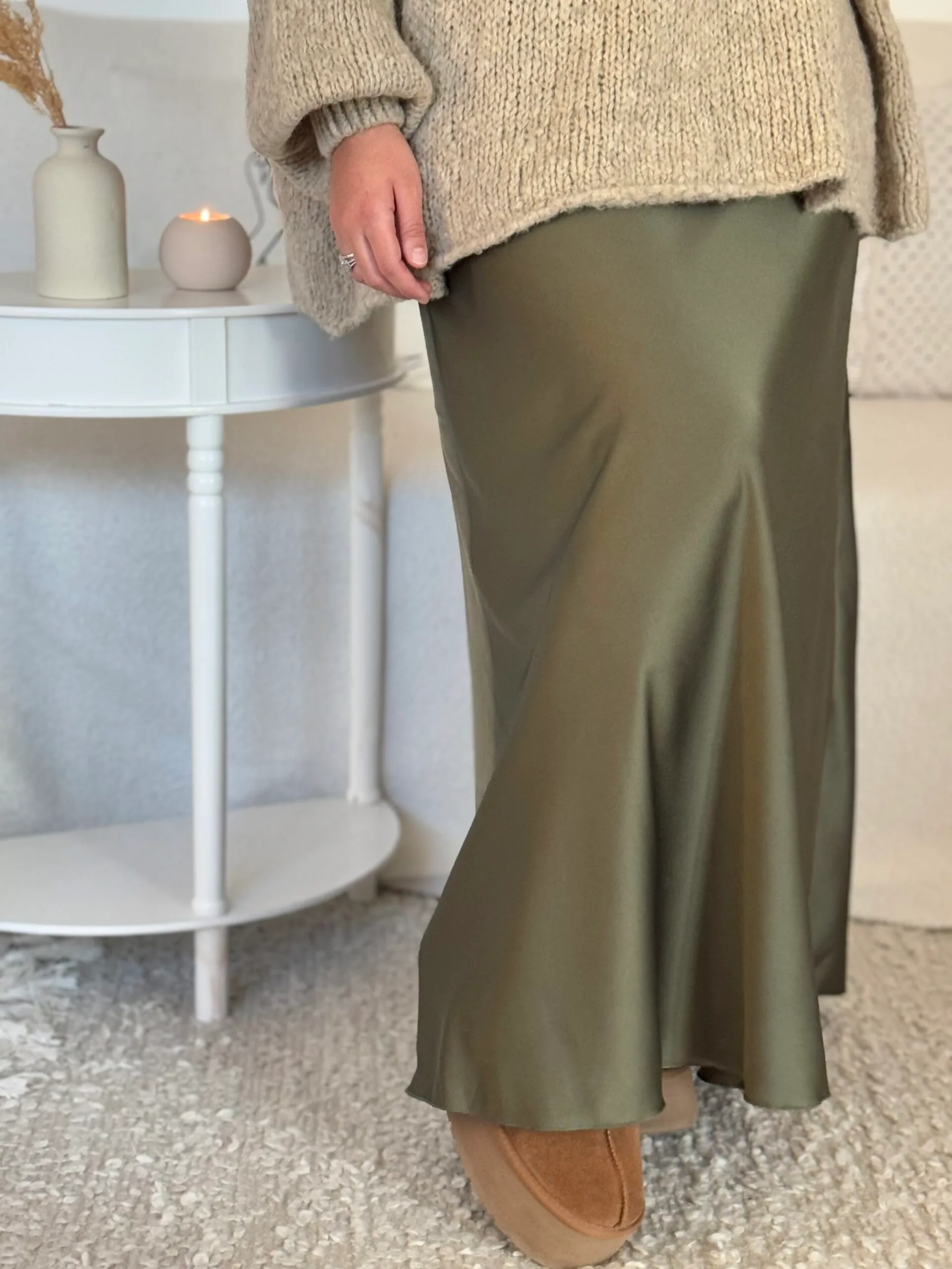 Jupe longue satinée – Image 3