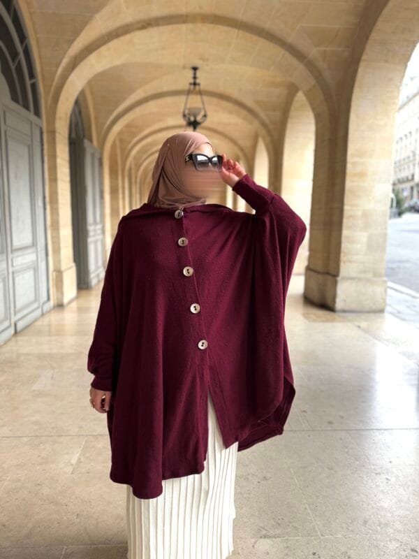 Gilet long à capuche – Image 3